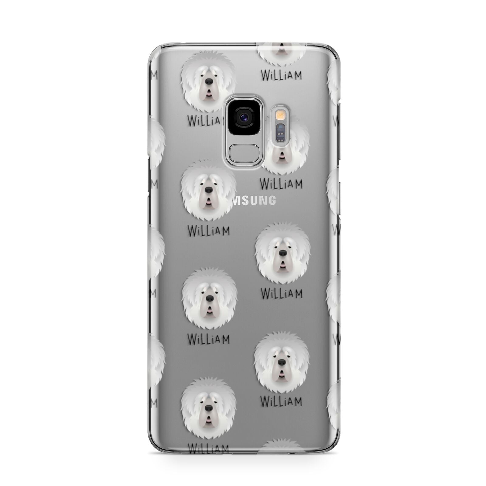 Tibetan Mastiff Icon with Name Samsung Galaxy S9 Case