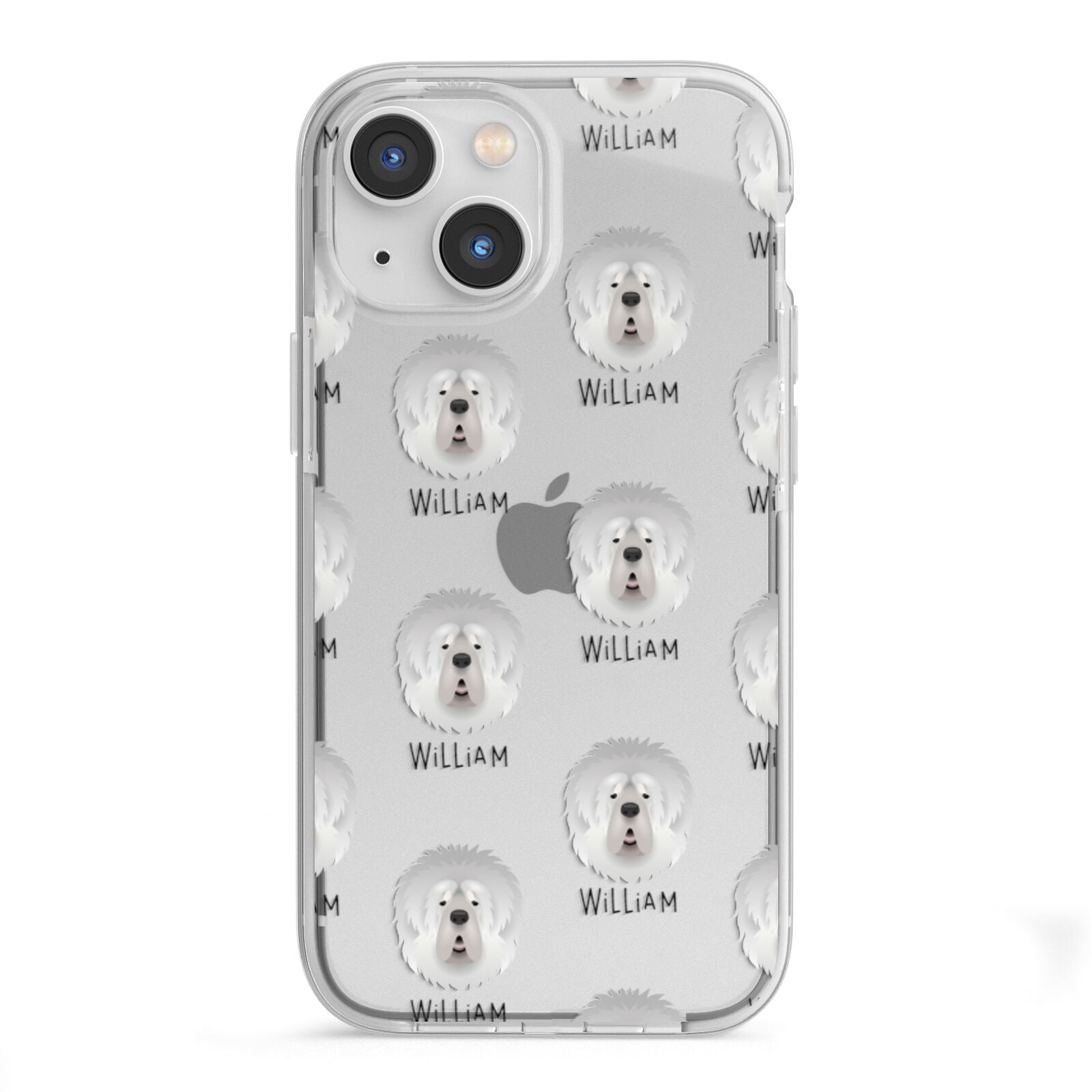 Tibetan Mastiff Icon with Name iPhone 13 Mini TPU Impact Case with White Edges