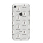 Tibetan Mastiff Icon with Name iPhone 8 Bumper Case on Silver iPhone