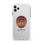 Tibetan Mastiff Personalised Apple iPhone 11 Pro Max in Silver with White Impact Case