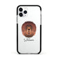Tibetan Mastiff Personalised Apple iPhone 11 Pro in Silver with Black Impact Case