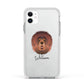 Tibetan Mastiff Personalised Apple iPhone 11 in White with White Impact Case