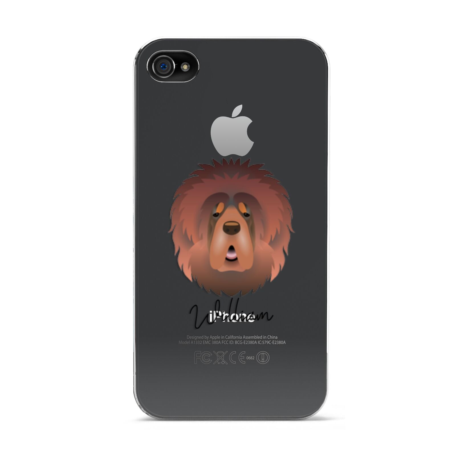 Tibetan Mastiff Personalised Apple iPhone 4s Case