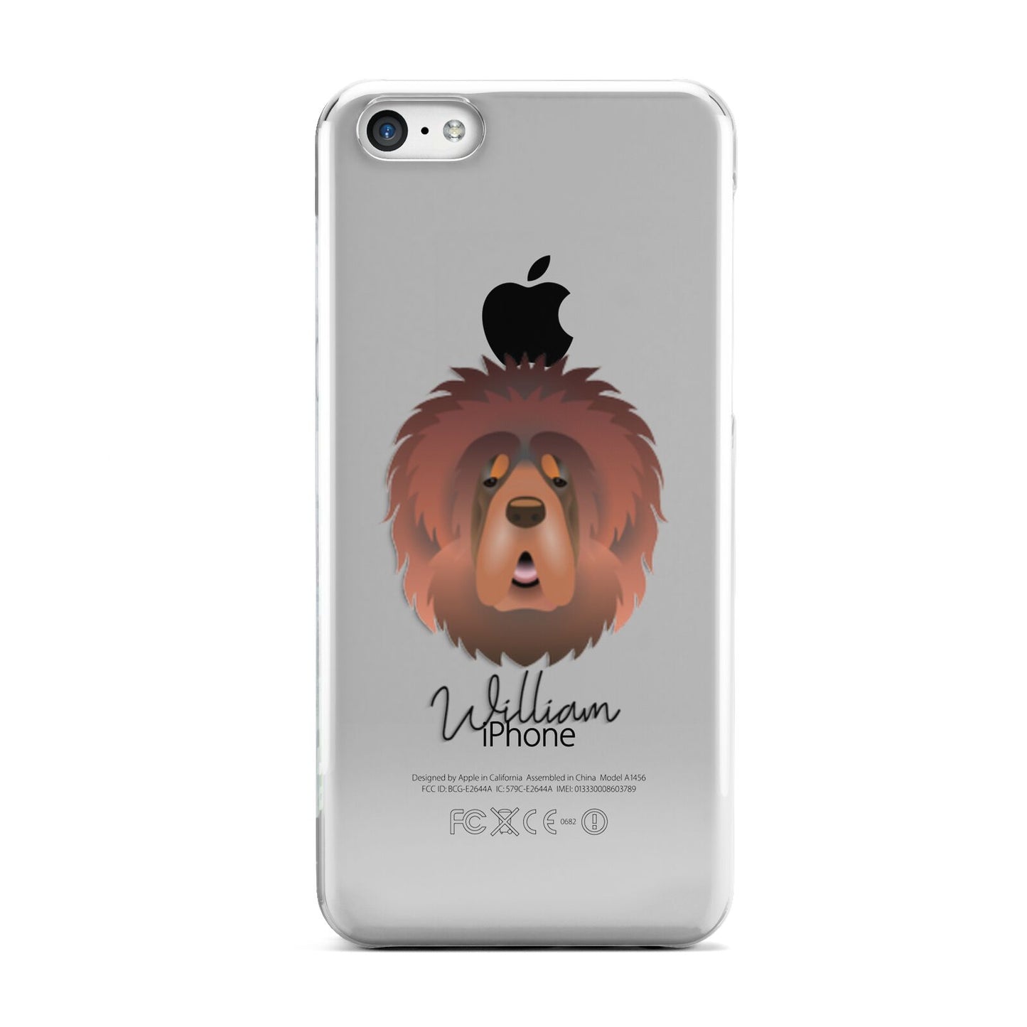 Tibetan Mastiff Personalised Apple iPhone 5c Case