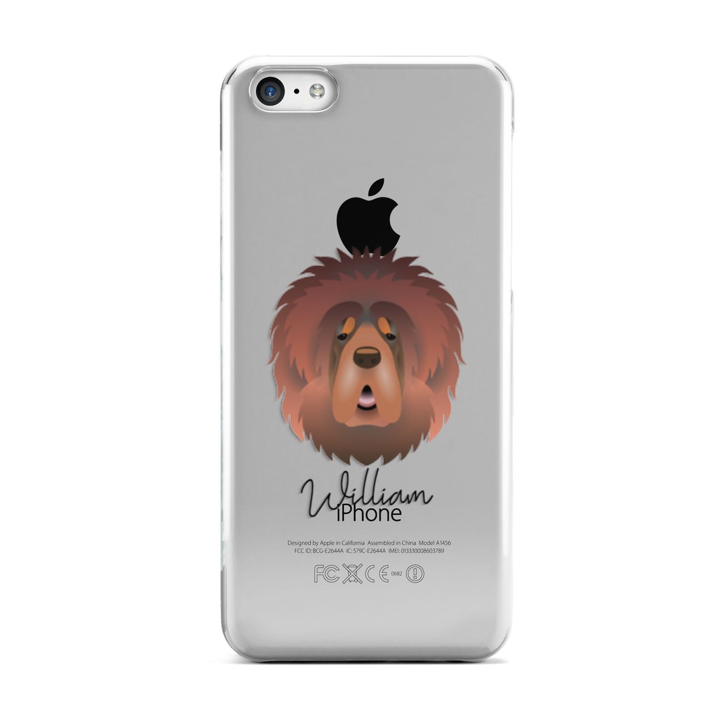 Tibetan Mastiff Personalised Apple iPhone 5c Case