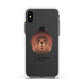 Tibetan Mastiff Personalised Apple iPhone Xs Impact Case White Edge on Black Phone