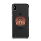 Tibetan Mastiff Personalised Apple iPhone Xs Max Impact Case Black Edge on Black Phone
