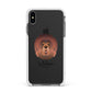 Tibetan Mastiff Personalised Apple iPhone Xs Max Impact Case White Edge on Black Phone