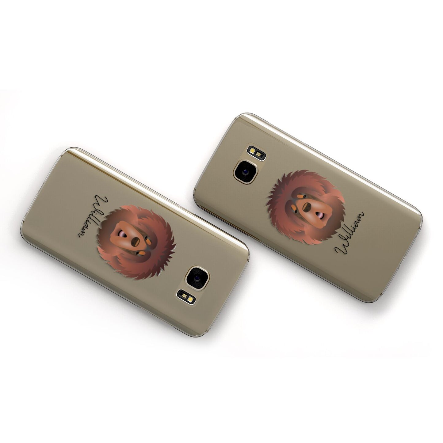 Tibetan Mastiff Personalised Samsung Galaxy Case Flat Overview