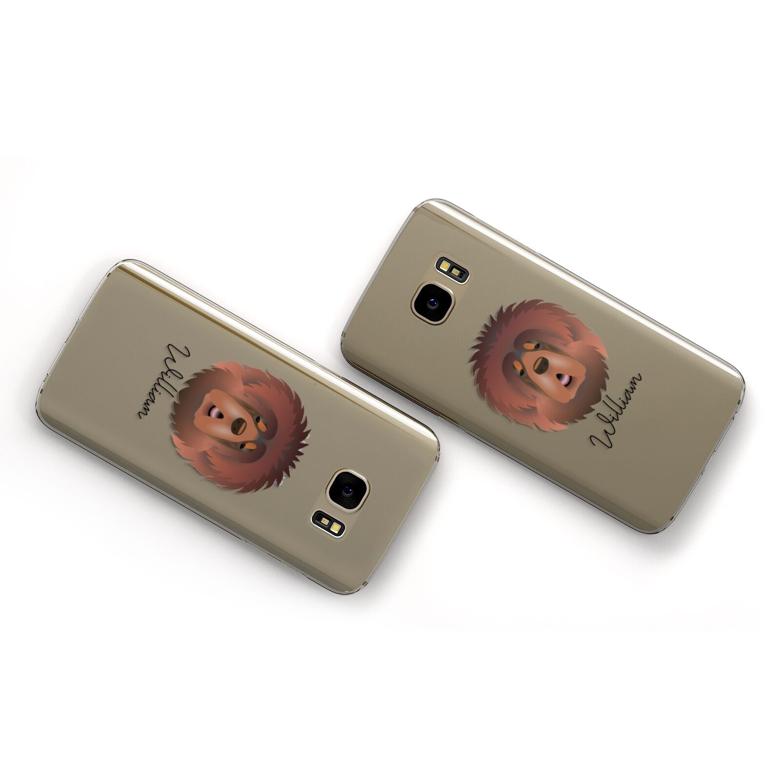 Tibetan Mastiff Personalised Samsung Galaxy Case Flat Overview