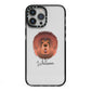 Tibetan Mastiff Personalised iPhone 13 Pro Max Black Impact Case on Silver phone