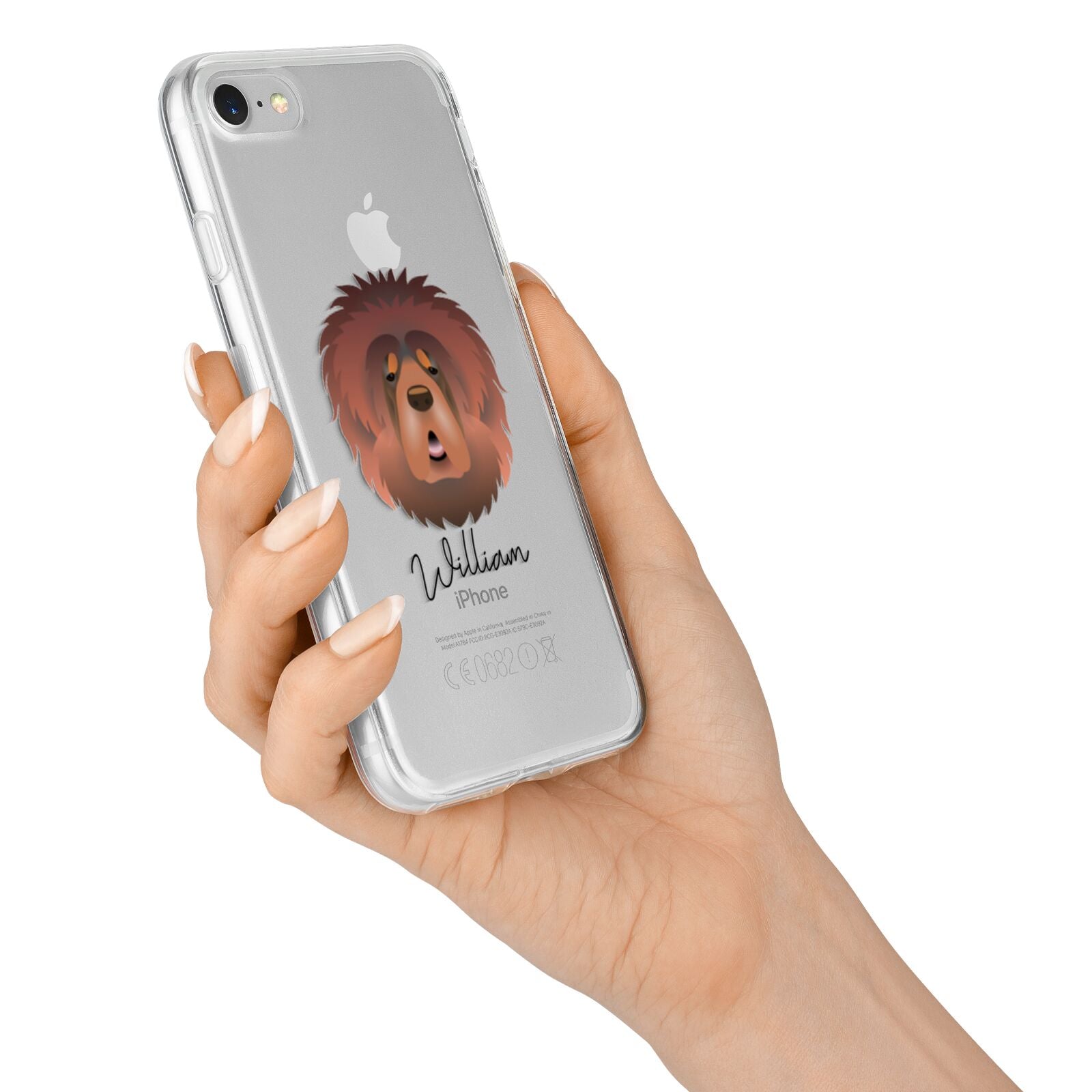 Tibetan Mastiff Personalised iPhone 7 Bumper Case on Silver iPhone Alternative Image