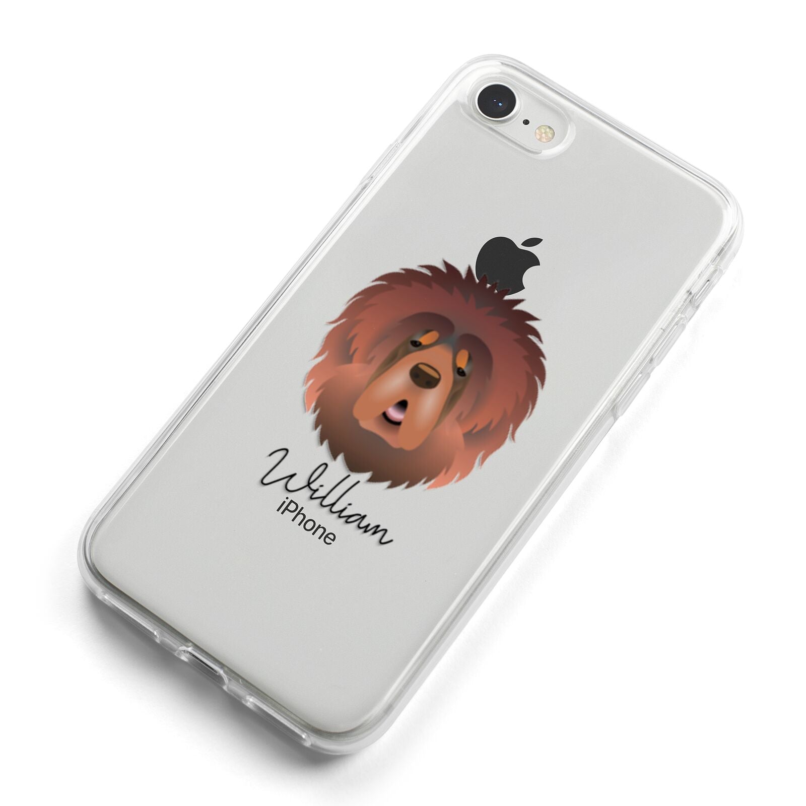 Tibetan Mastiff Personalised iPhone 8 Bumper Case on Silver iPhone Alternative Image
