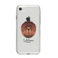 Tibetan Mastiff Personalised iPhone 8 Bumper Case on Silver iPhone