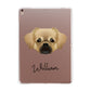 Tibetan Spaniel Personalised Apple iPad Rose Gold Case