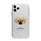Tibetan Spaniel Personalised Apple iPhone 11 Pro in Silver with Bumper Case