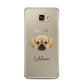 Tibetan Spaniel Personalised Samsung Galaxy A5 2016 Case on gold phone