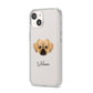 Tibetan Spaniel Personalised iPhone 14 Clear Tough Case Starlight Angled Image