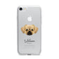 Tibetan Spaniel Personalised iPhone 7 Bumper Case on Silver iPhone