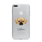 Tibetan Spaniel Personalised iPhone 7 Plus Bumper Case on Silver iPhone