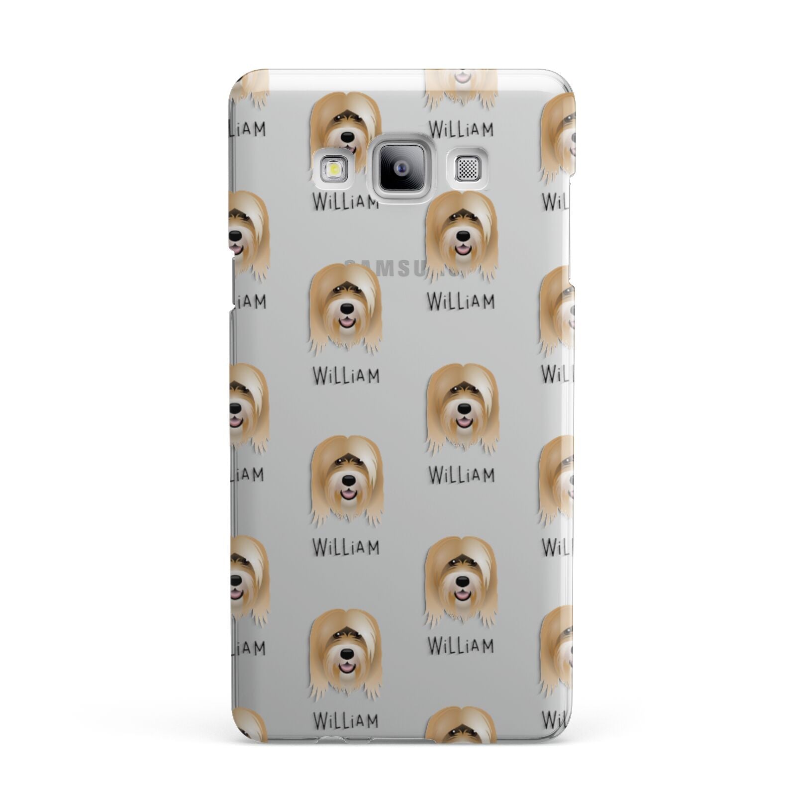 Tibetan Terrier Icon with Name Samsung Galaxy A7 2015 Case