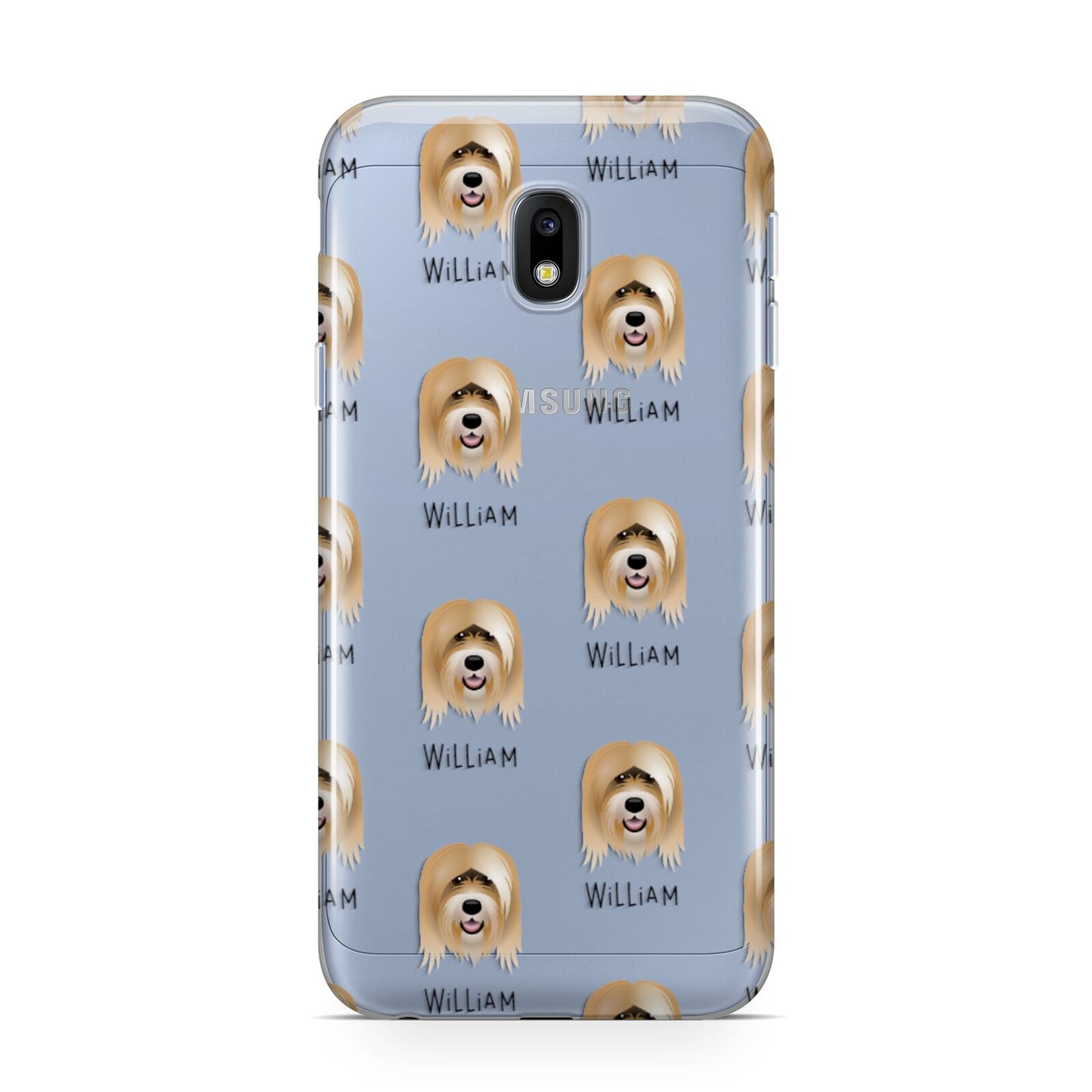 Tibetan Terrier Icon with Name Samsung Galaxy J3 2017 Case