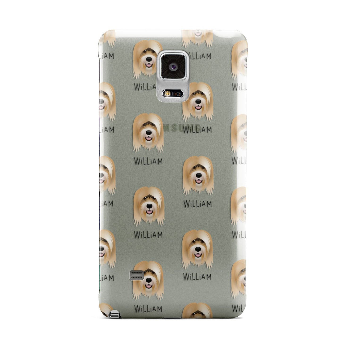 Tibetan Terrier Icon with Name Samsung Galaxy Note 4 Case