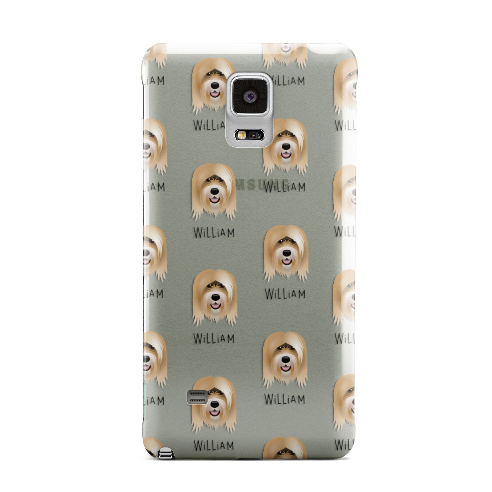 Tibetan Terrier Icon with Name Samsung Galaxy Note 4 Case