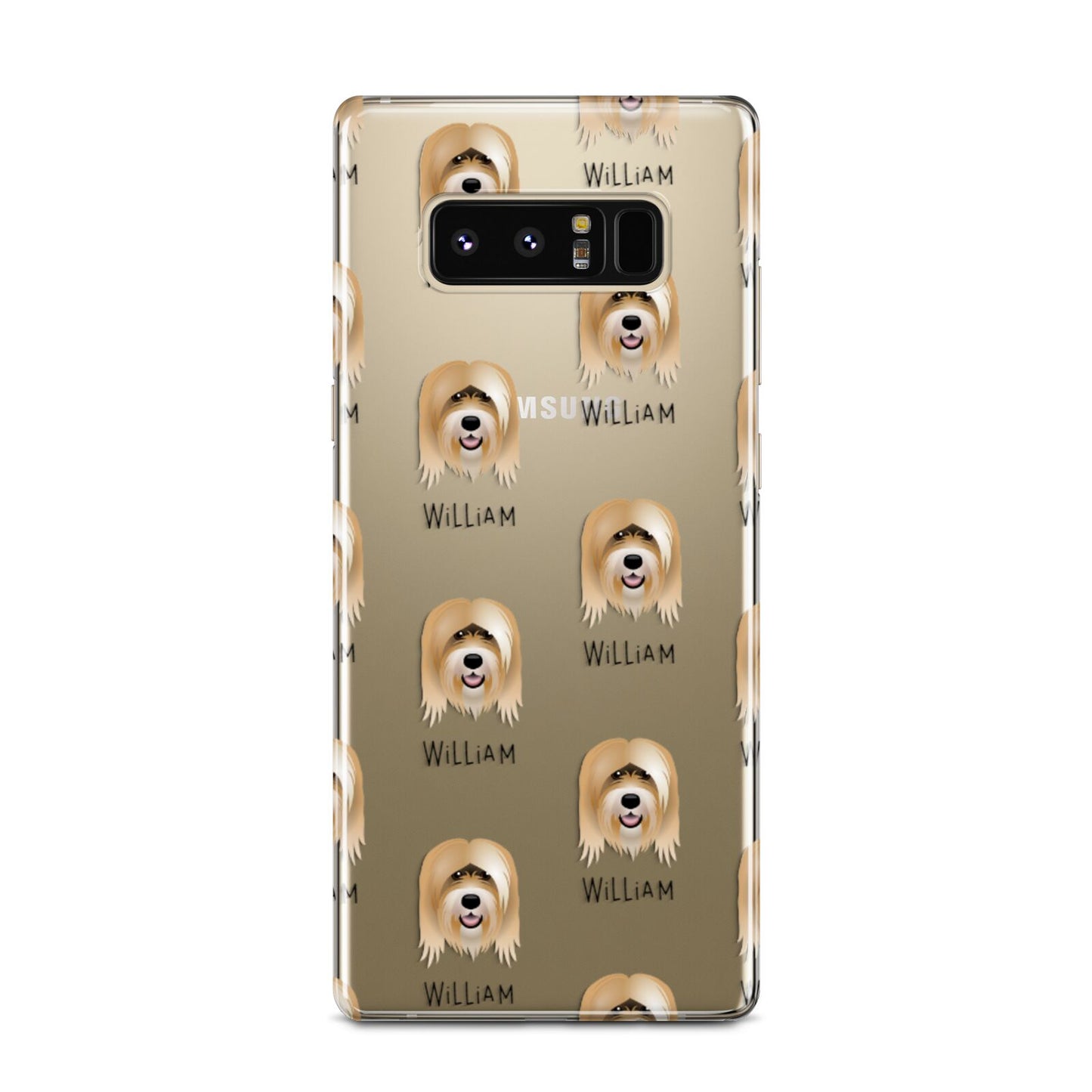 Tibetan Terrier Icon with Name Samsung Galaxy Note 8 Case