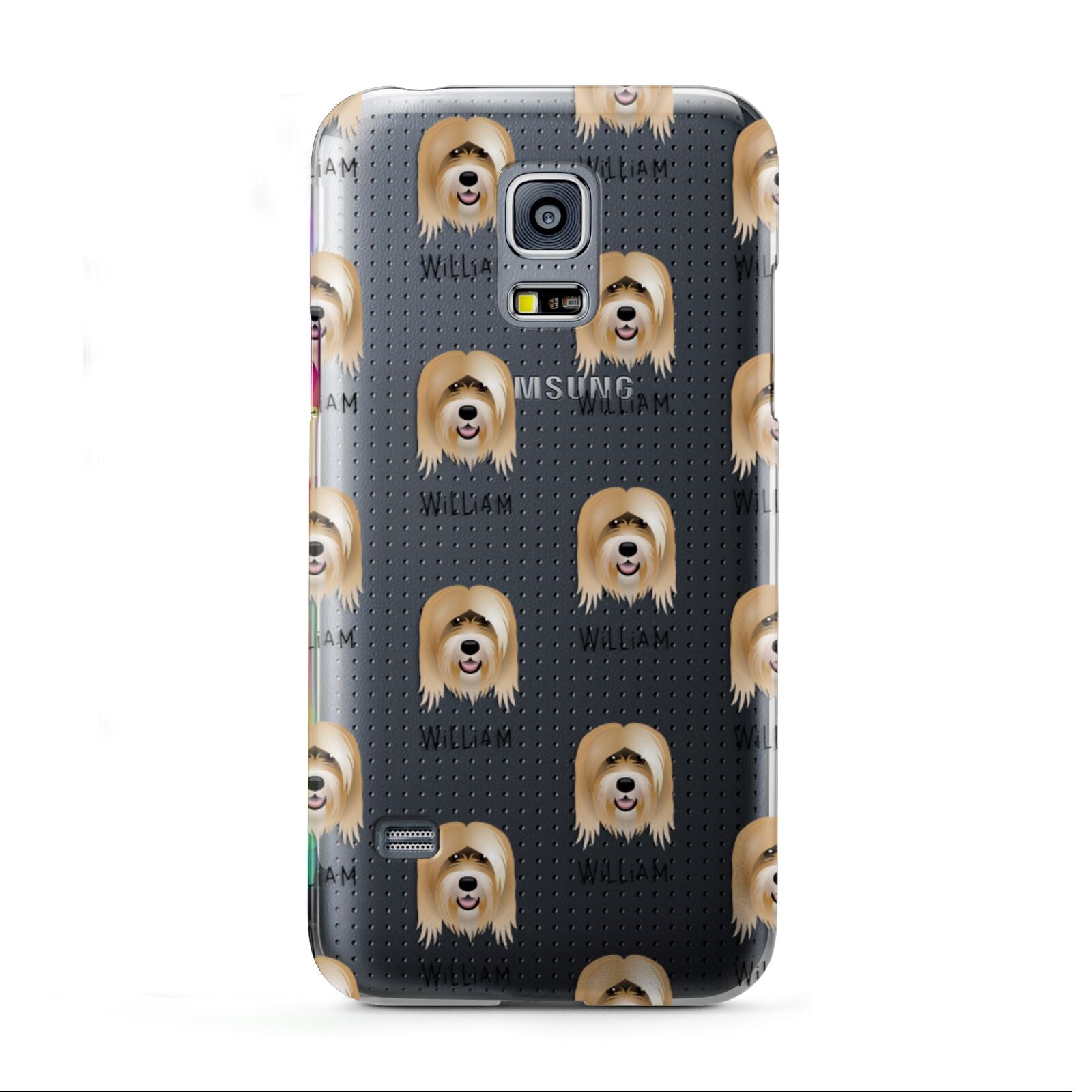 Tibetan Terrier Icon with Name Samsung Galaxy S5 Mini Case