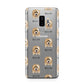 Tibetan Terrier Icon with Name Samsung Galaxy S9 Plus Case on Silver phone