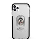 Tibetan Terrier Personalised Apple iPhone 11 Pro Max in Silver with Black Impact Case
