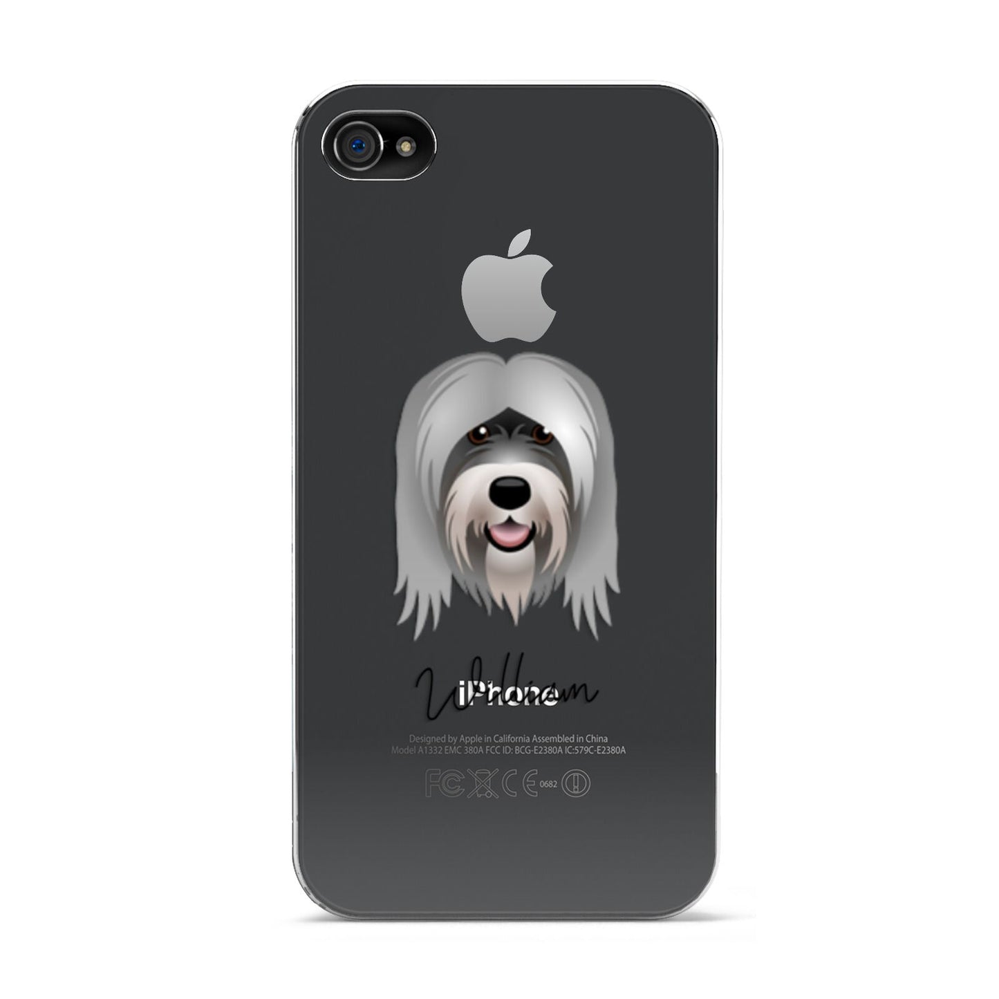 Tibetan Terrier Personalised Apple iPhone 4s Case