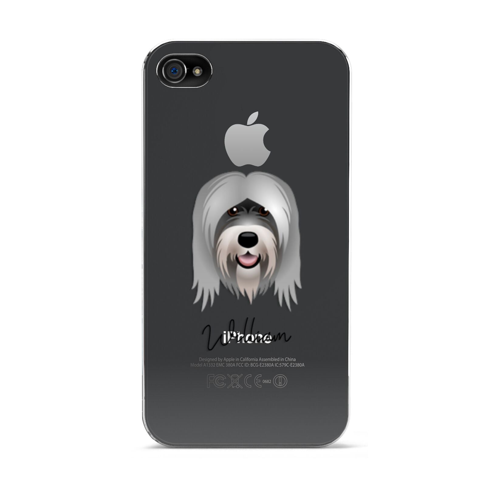 Tibetan Terrier Personalised Apple iPhone 4s Case