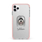 Tibetan Terrier Personalised iPhone 11 Pro Max Impact Pink Edge Case
