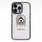 Tibetan Terrier Personalised iPhone 13 Pro Black Impact Case on Silver phone