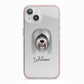 Tibetan Terrier Personalised iPhone 13 TPU Impact Case with Pink Edges