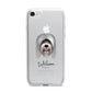 Tibetan Terrier Personalised iPhone 7 Bumper Case on Silver iPhone