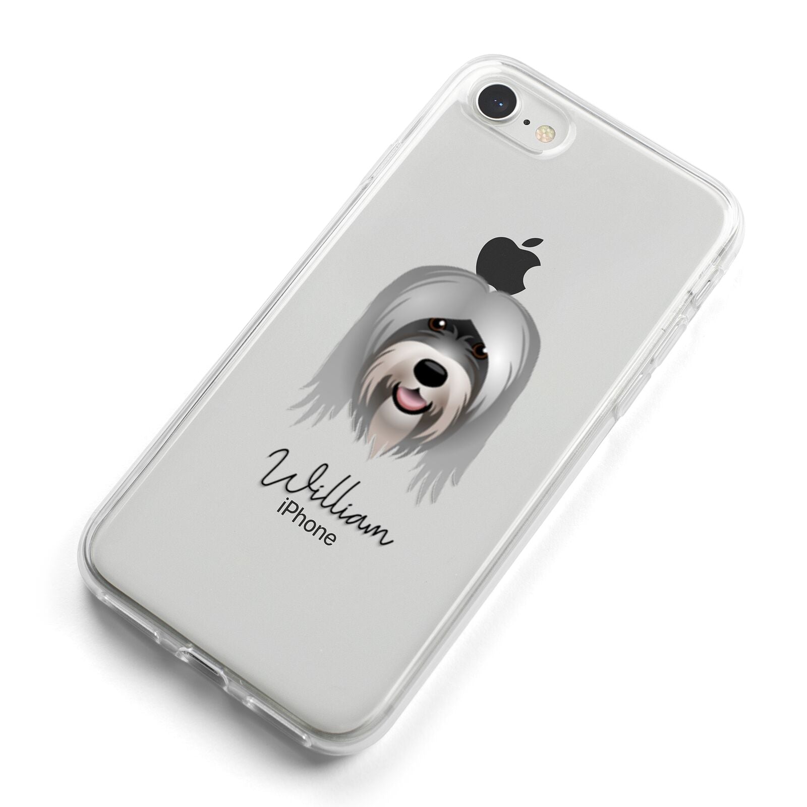 Tibetan Terrier Personalised iPhone 8 Bumper Case on Silver iPhone Alternative Image