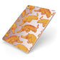 Tiger Apple iPad Case on Rose Gold iPad Side View