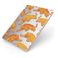 Tiger Apple iPad Case on Silver iPad Side View