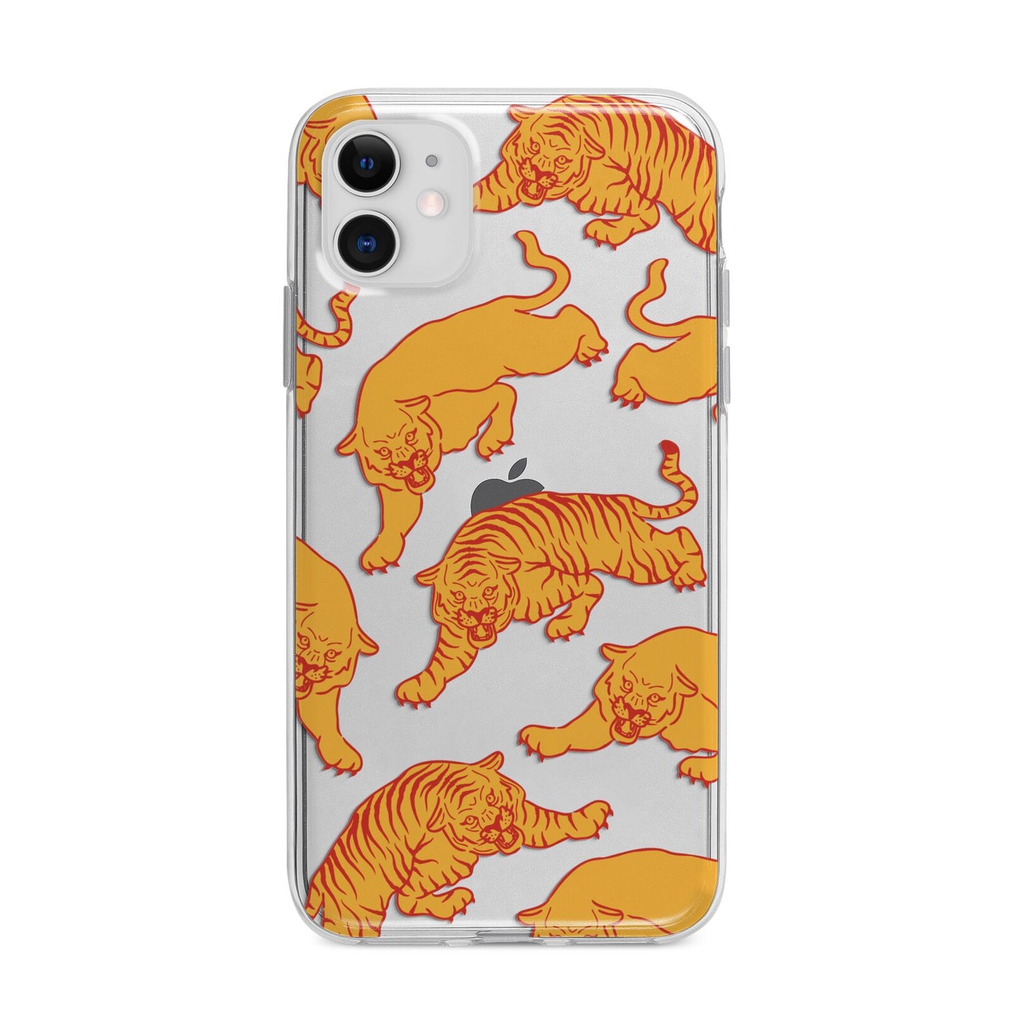 Tiger Apple iPhone 11 in White with Bumper Case