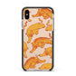 Tiger Apple iPhone Xs Max Impact Case Black Edge on Gold Phone
