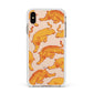 Tiger Apple iPhone Xs Max Impact Case White Edge on Gold Phone