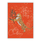 Tiger Christmas A5 Flat Greetings Card