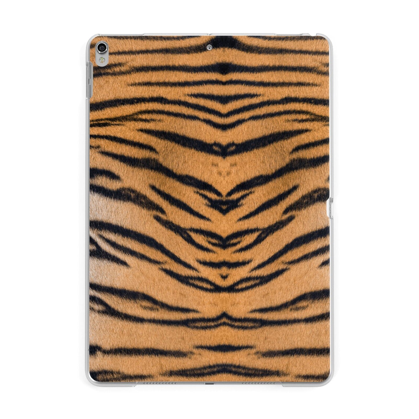 Tiger Print Apple iPad Silver Case