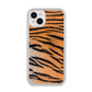 Tiger Print iPhone 14 Plus Glitter Tough Case Starlight