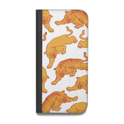 Tiger Vegan Leather Flip Samsung Case