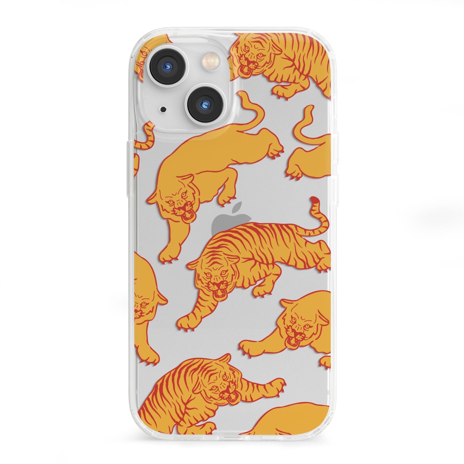 Tiger iPhone 13 Mini Clear Bumper Case