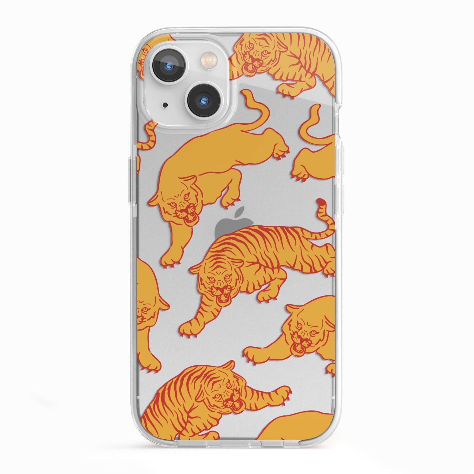 Tiger iPhone 13 TPU Impact Case with White Edges